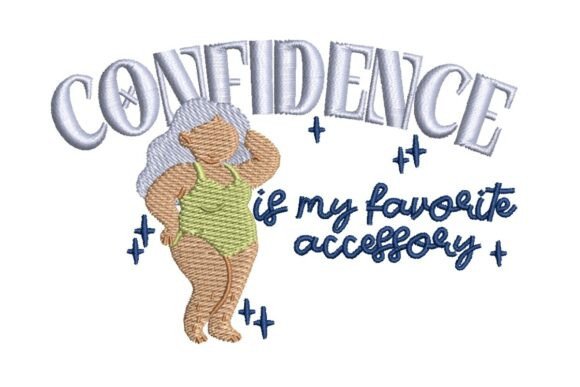 Confidence Quote Embroidery for Boutique Sweatshirts
