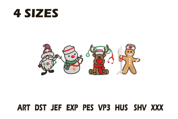 Cute Christmas Characters Embroidery Review for Apparel Projects