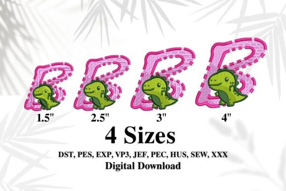 Cute Dinosaur Embroidery Alphabet B Review for Sellers