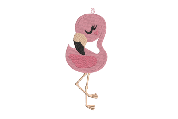 Cute Flamingo Embroidery Design Review for Boutique Sweatshirts