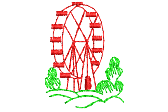 Ferris Wheel Embroidery Design Review for Craft Fair Success