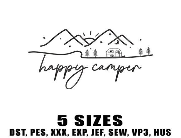Happy Camper Embroidery Design Review for Boutique Sweatshirts