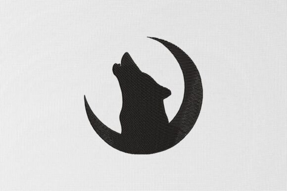 Howling Wolf and Moon Embroidery Design Review for Craft Fairs