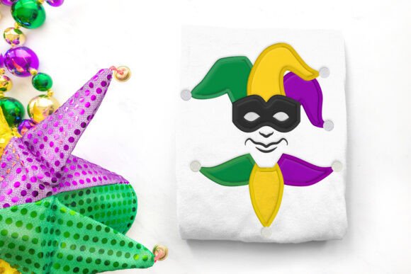 Mardi Gras Jester Applique Embroidery Review for Personalized Gift Products
