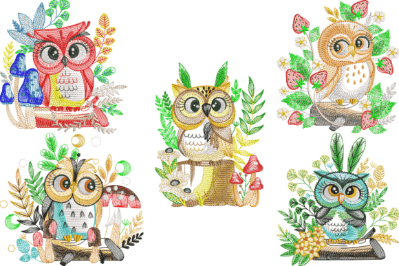 Owl Embroidery Design Collection: A Seasonal Must-Have