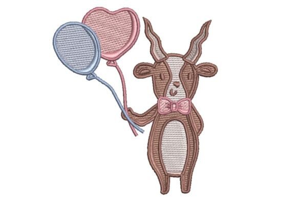 Party Gazelle Embroidery: A Playful Statement for Boutique Apparel