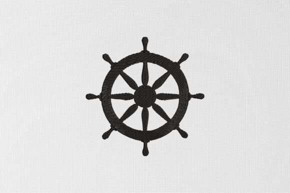 Ship Wheel Embroidery Design: A Romantic Touch for Personalized Gifts