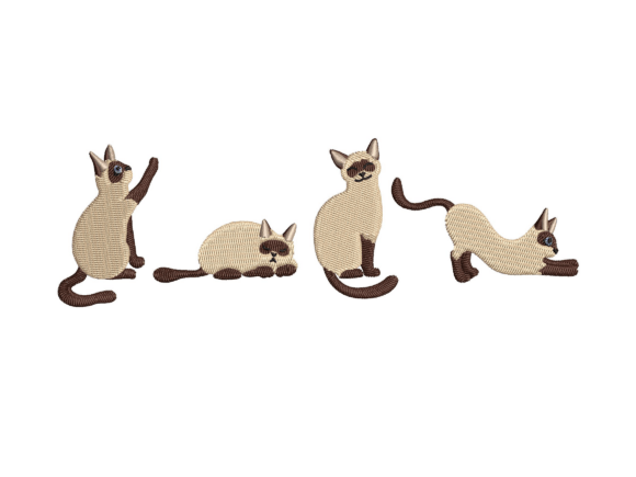 Siamese Cat Lineup Embroidery Design Review