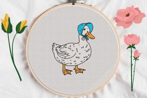 Silly Goose Duck Embroidery: A Playful Design for Seasonal Projects