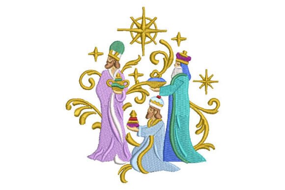 The Three Wise Men with Gift Embroidery: A Seasonal Design Review