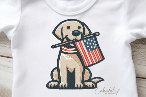 USA Patriotic Dog Embroidery File Review for Craft Fair Success