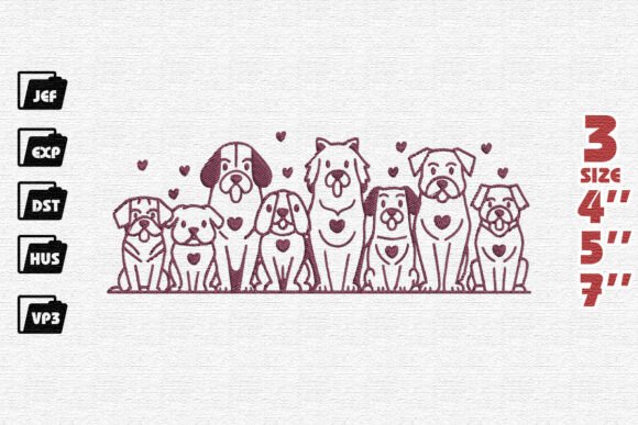 Valentine's Day Dog Embroidery Design Review