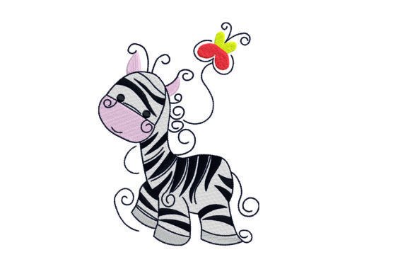 Zebra Embroidery Design - 6 Sizes Review for Boutique Projects